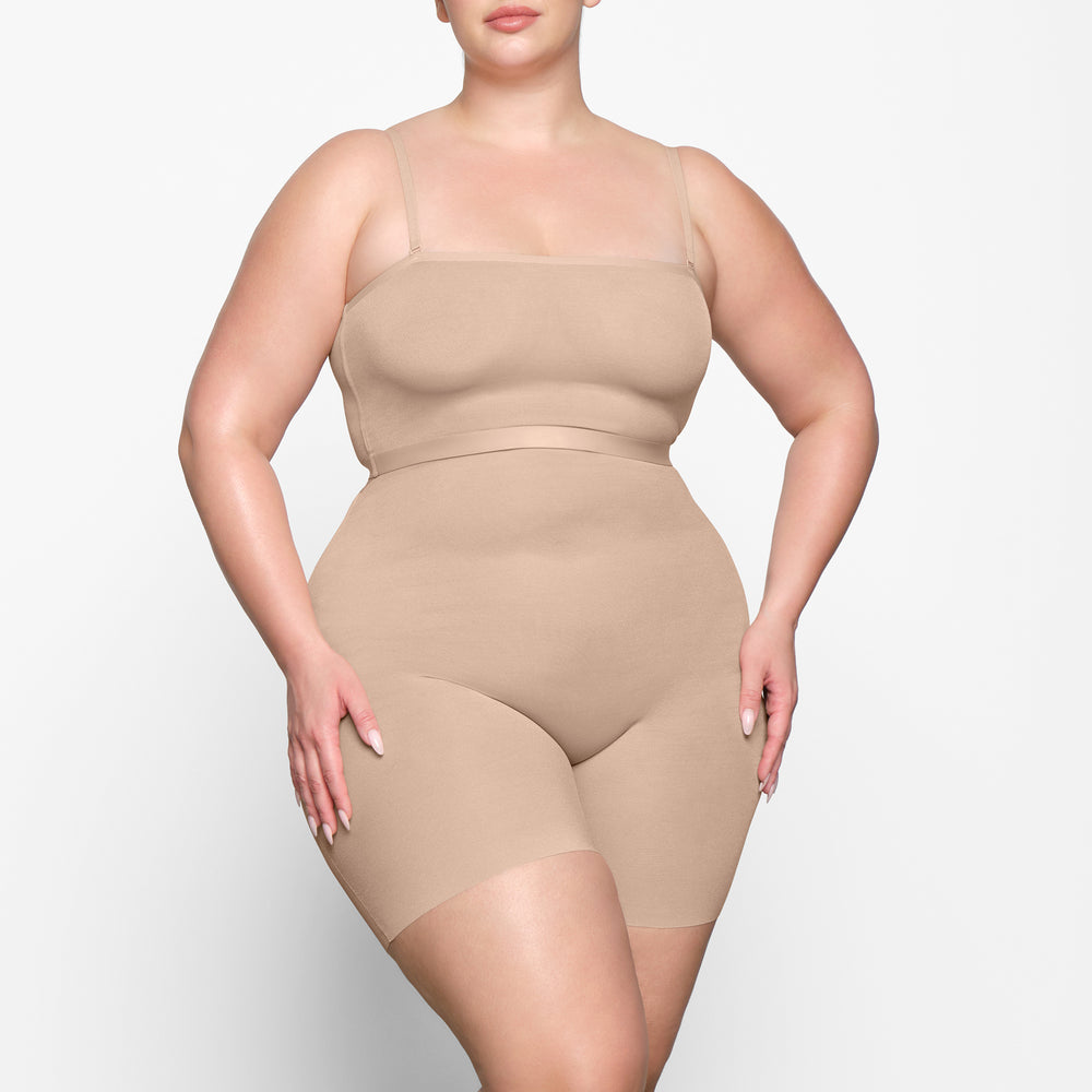 Skims SHEER SCULPT LOW BACK Korte Broek Beige | ESH-287905