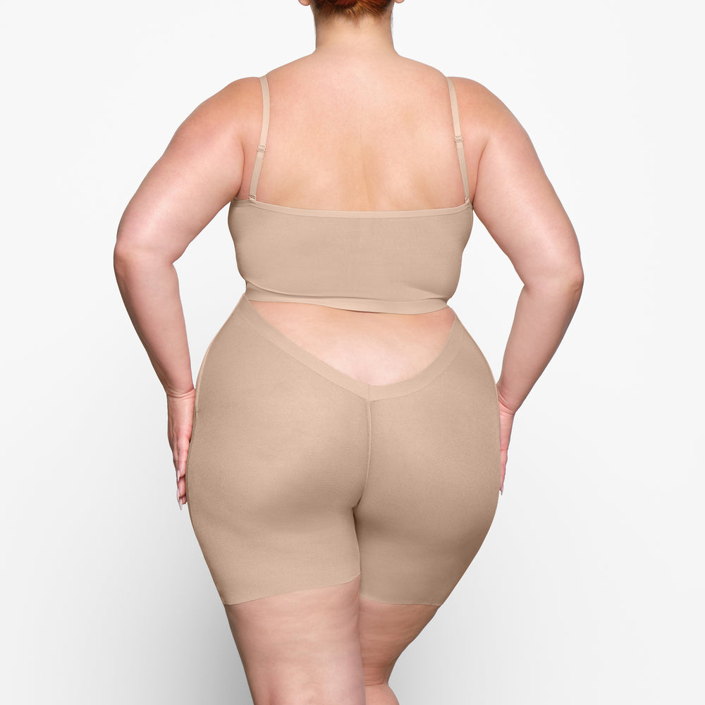 Skims SHEER SCULPT LOW BACK Korte Broek Beige | ESH-287905