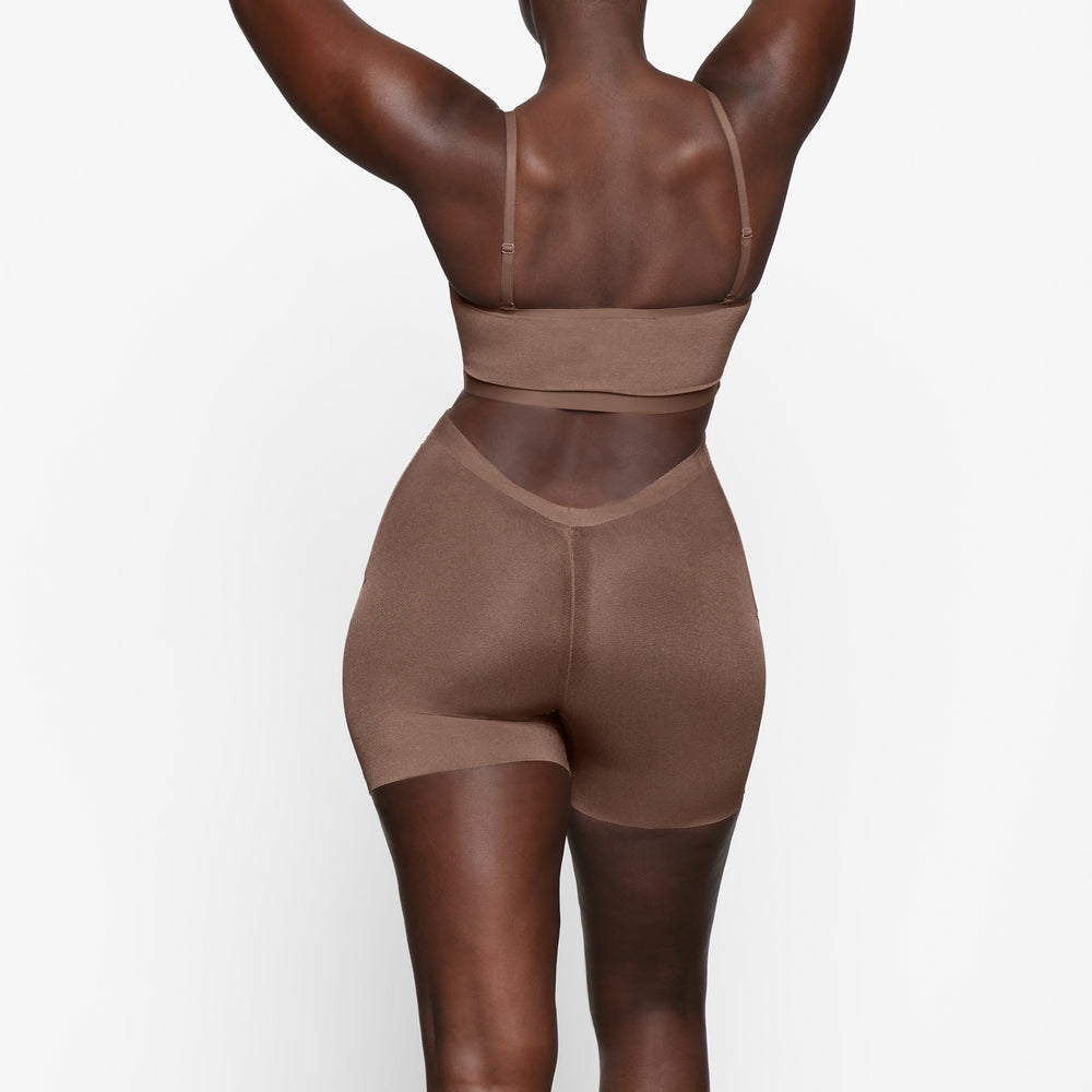 Skims SHEER SCULPT LOW BACK Korte Broek Bruin | OLG-280961