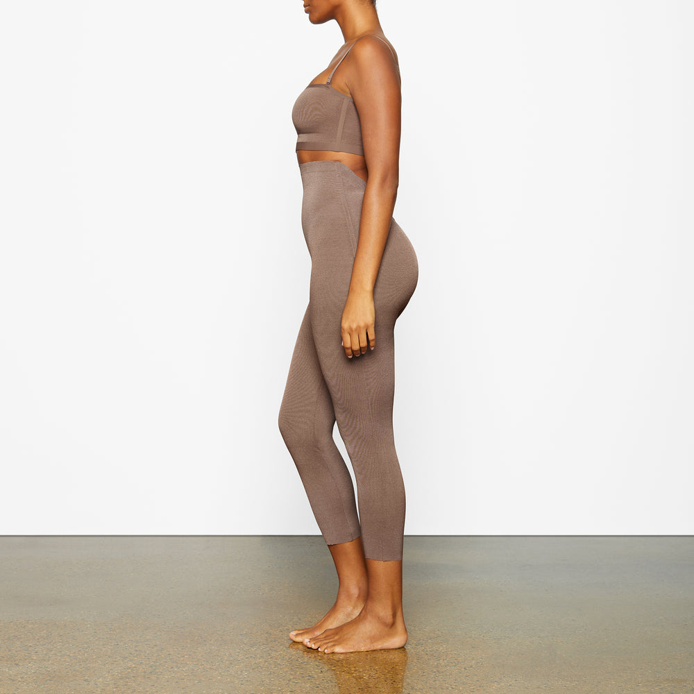 Skims SHEER SCULPT LOW BACK Leggings Bruin | VHF-584709