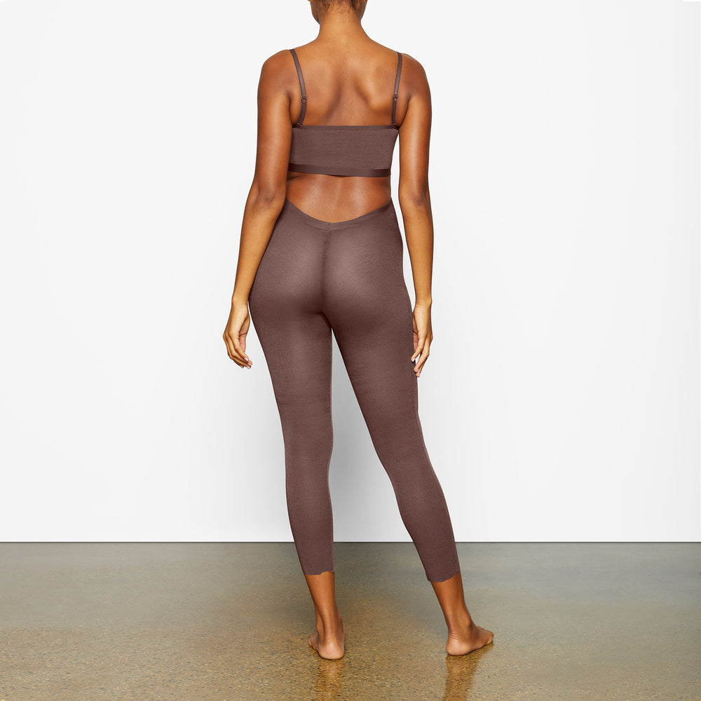 Skims SHEER SCULPT LOW BACK Leggings Chocola | YOQ-658712