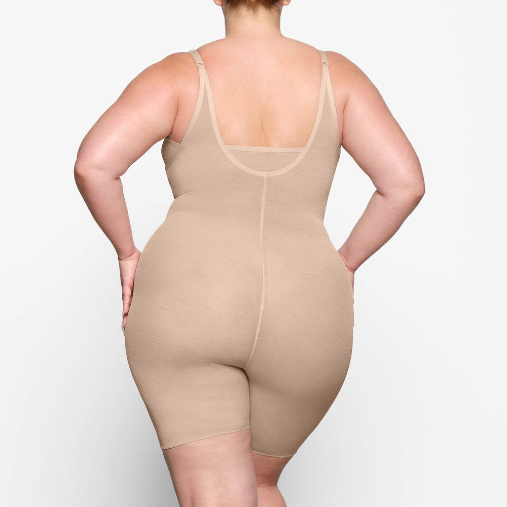 Skims SHEER SCULPT OPEN BUST Bodysuit Beige | LFT-243965