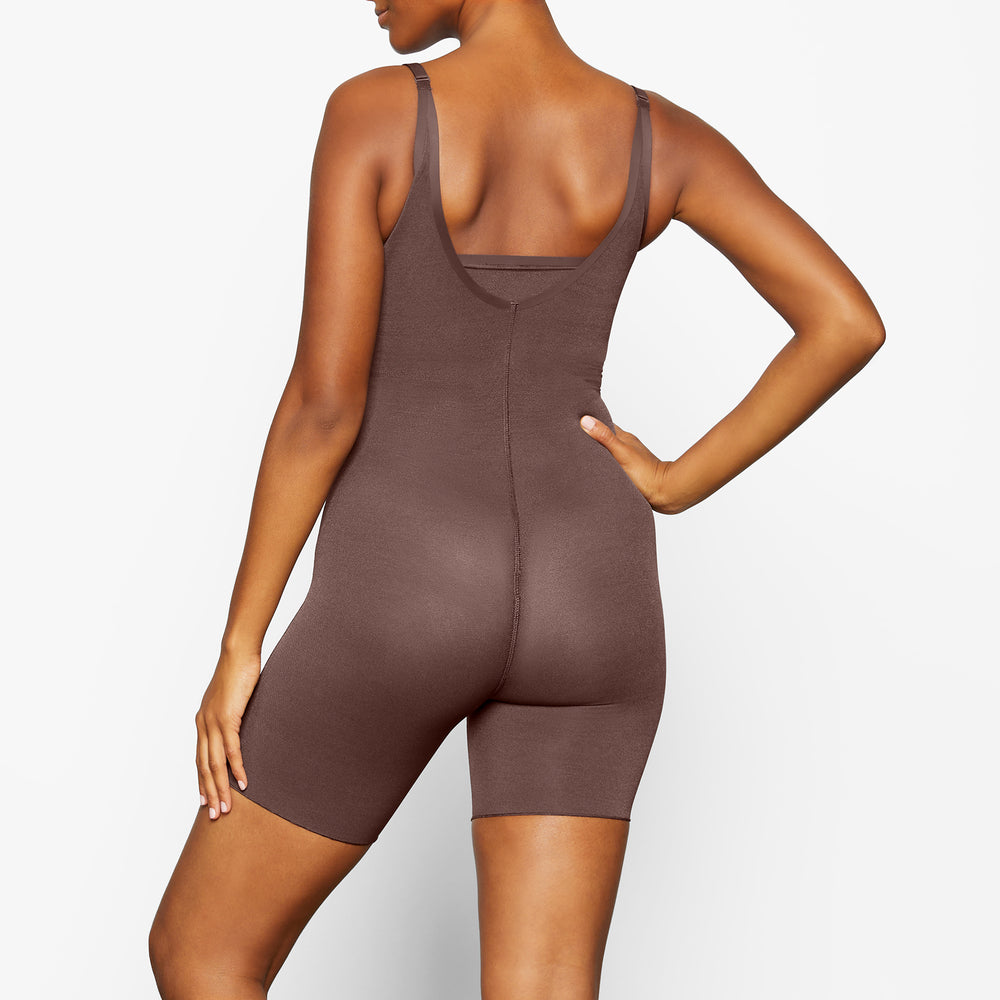 Skims SHEER SCULPT OPEN BUST Bodysuit Chocola | NDV-981076