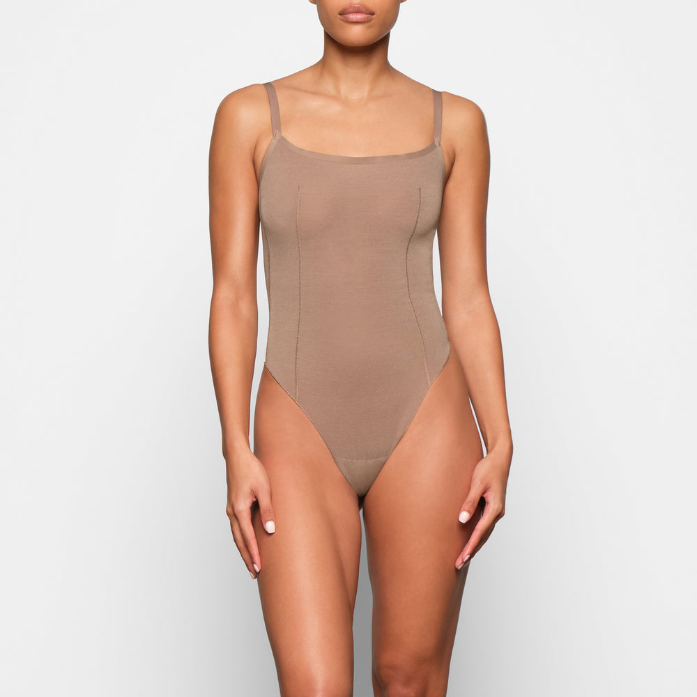 Skims SHEER SCULPT THONG Bodysuit Abrikoos | DHC-617589
