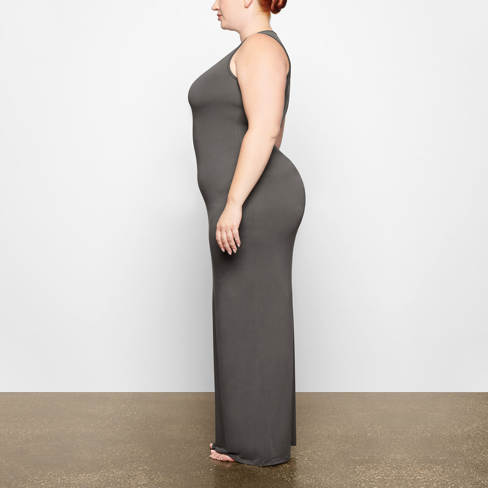 Skims SMOOTH LOUNGE CREW NECK SLEEVELESS Dress Diepgrijs | CJL-621809