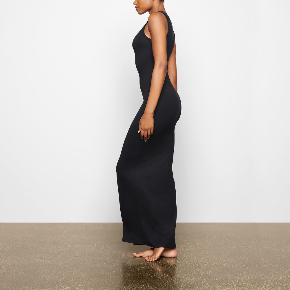 Skims SMOOTH LOUNGE CREW NECK SLEEVELESS Dress Zwart | XMI-630495