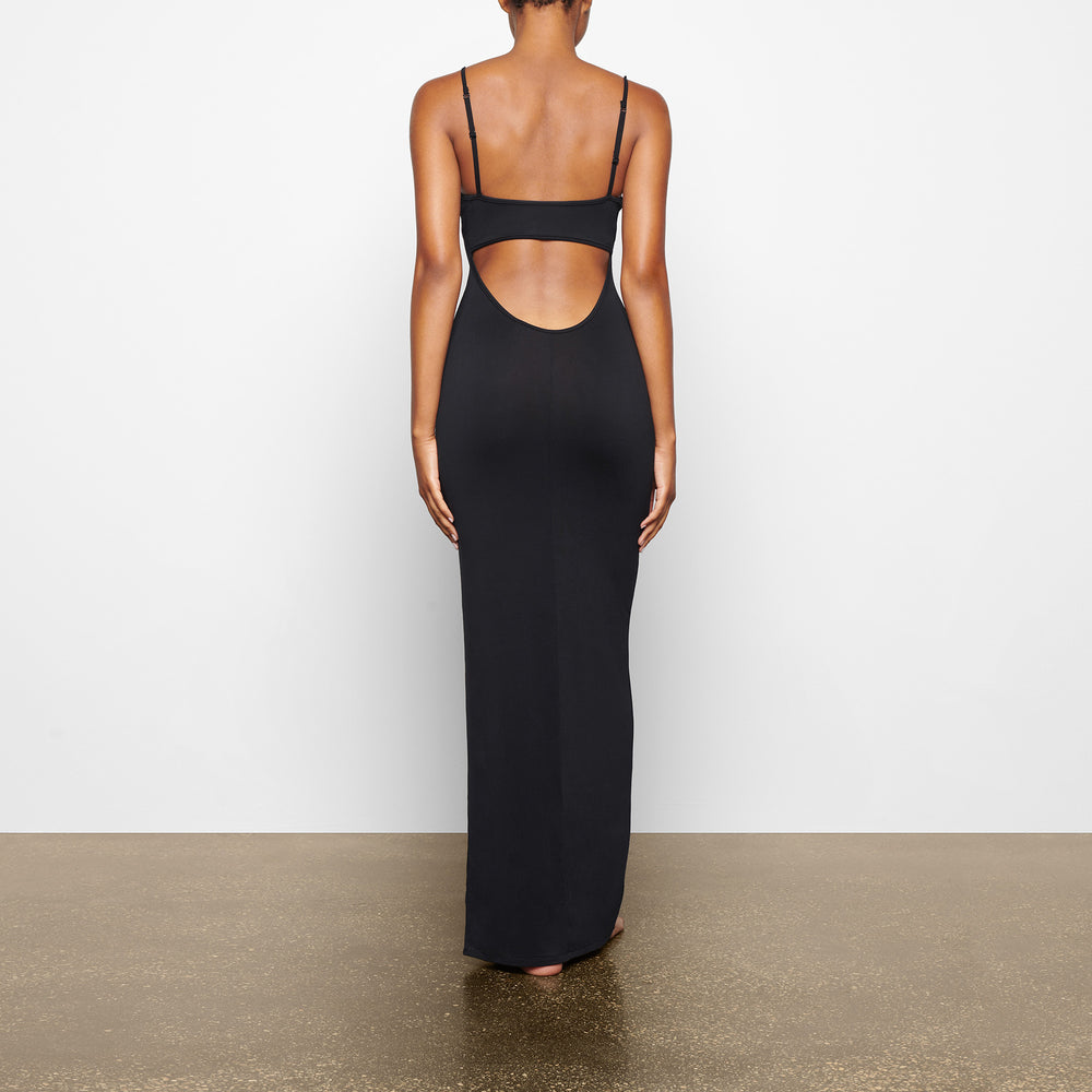 Skims SMOOTH LOUNGE LOW BACK CAMI Dress Zwart | NQP-295716
