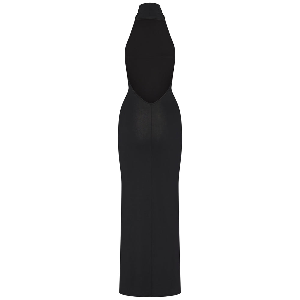 Skims SMOOTH LOUNGE LOW BACK HALTER Dress Zwart | IWH-513706