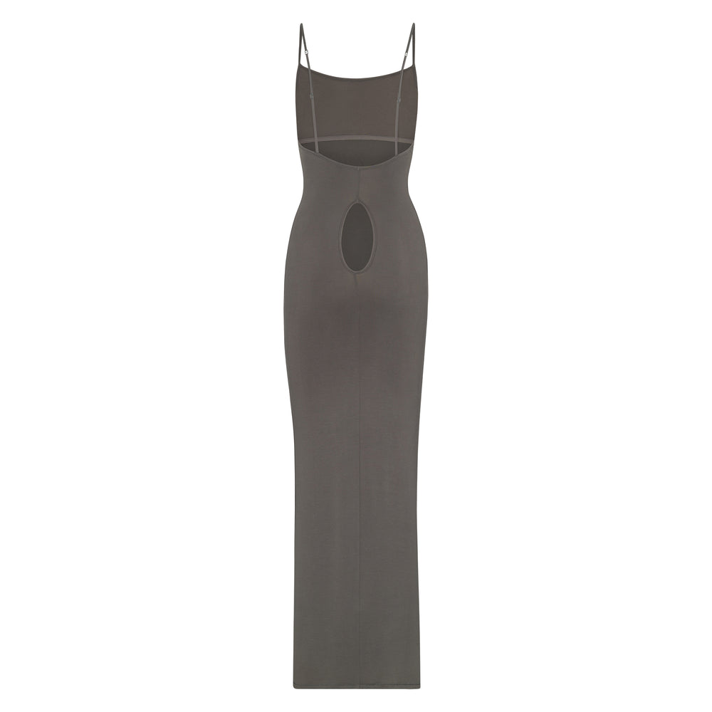 Skims SMOOTH LOUNGE LOW BACK KEYHOLE Dress Diepgrijs | EZR-168754
