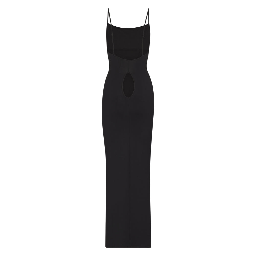 Skims SMOOTH LOUNGE LOW BACK KEYHOLE Dress Zwart | OVG-495602