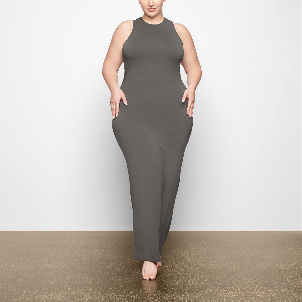 Skims SMOOTH LOUNGE OPEN RACERBACK Dress Diepgrijs | FCP-459708