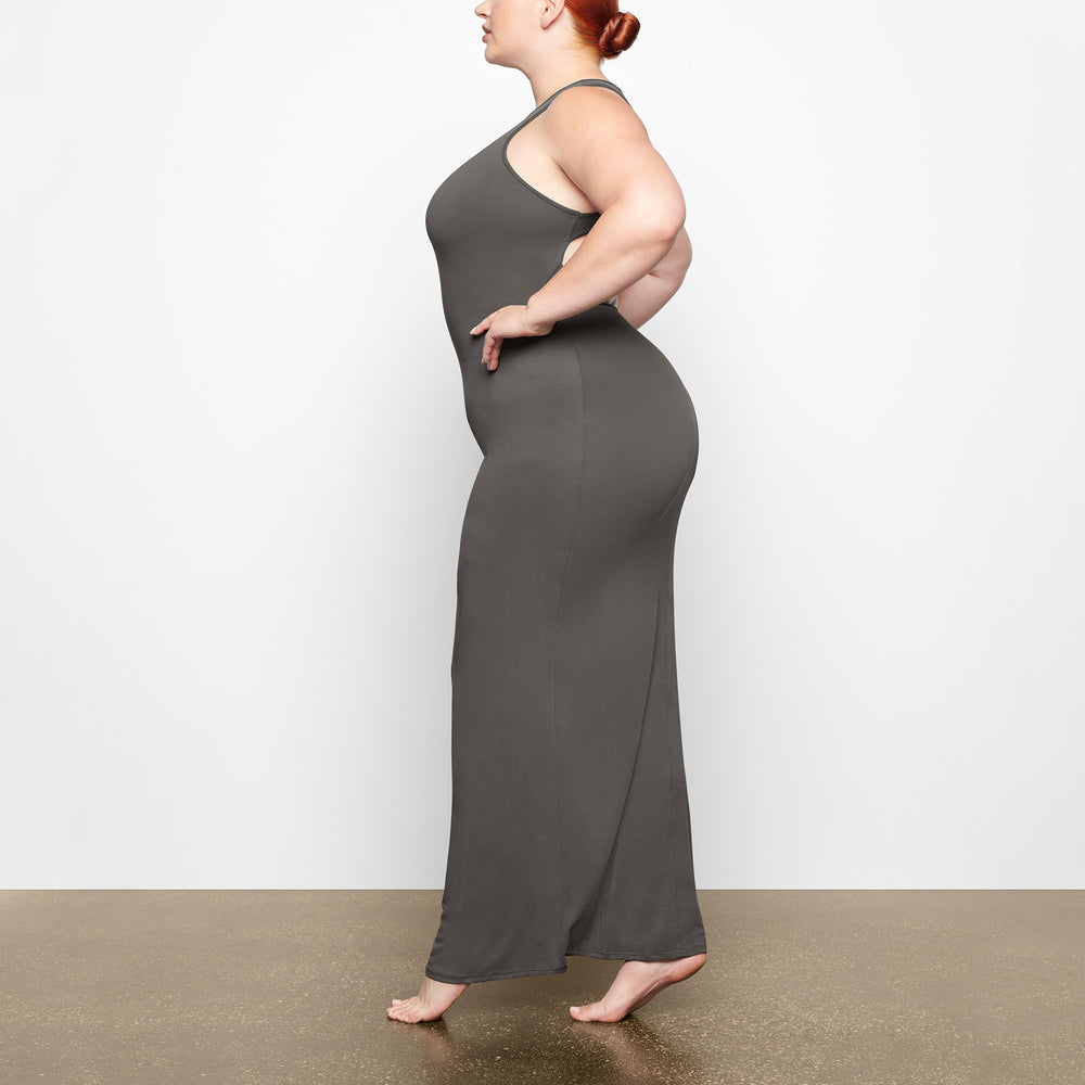 Skims SMOOTH LOUNGE OPEN RACERBACK Dress Diepgrijs | FCP-459708