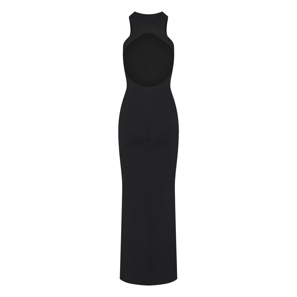 Skims SMOOTH LOUNGE OPEN RACERBACK Dress Zwart | PBY-582936