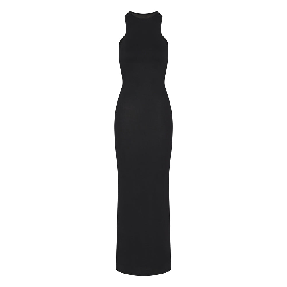 Skims SMOOTH LOUNGE OPEN RACERBACK Dress Zwart | PBY-582936