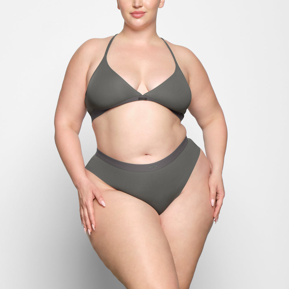 Skims SMOOTH RIB Bikini Diepgrijs | QZA-985462