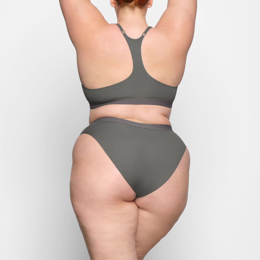 Skims SMOOTH RIB Bikini Diepgrijs | QZA-985462