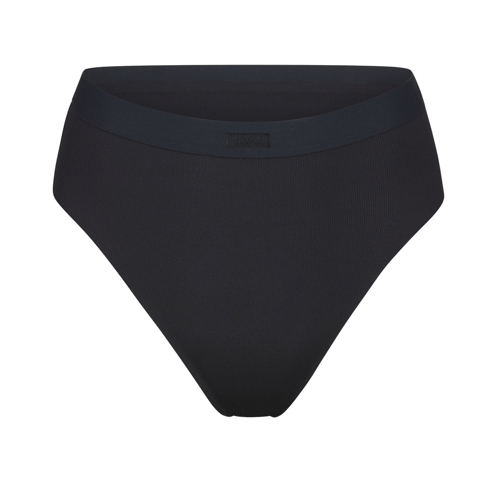 Skims SMOOTH RIB Bikini Zwart | ILK-825310