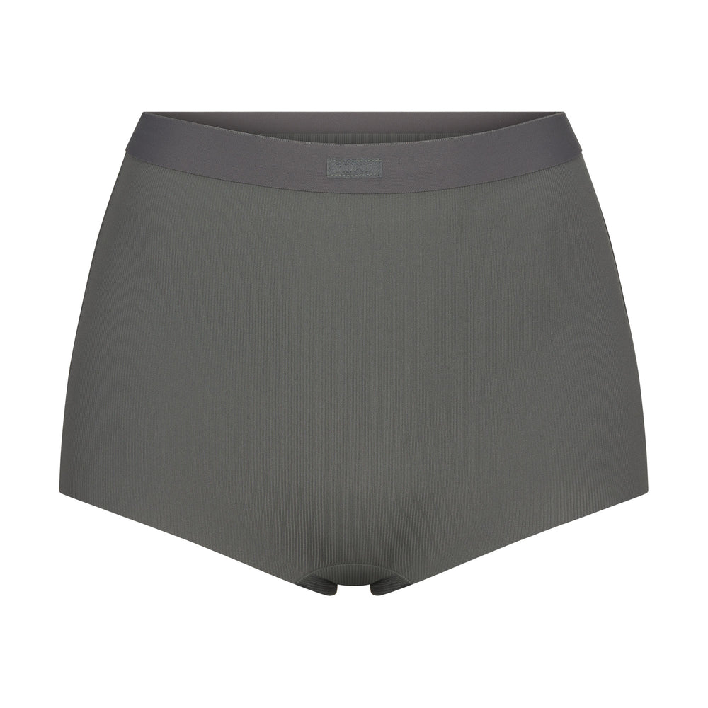 Skims SMOOTH RIB Boy Short Diepgrijs | JWR-038976