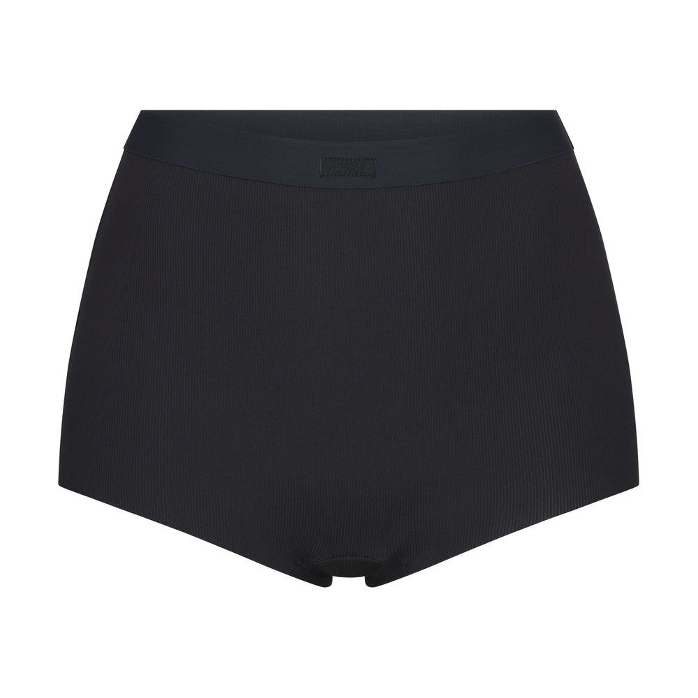 Skims SMOOTH RIB Boy Short Zwart | TPA-960587