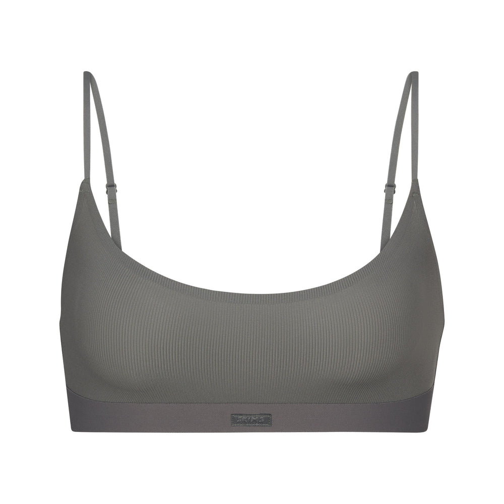 Skims SMOOTH RIB SCOOP NECK Bralette Diepgrijs | QWA-398725