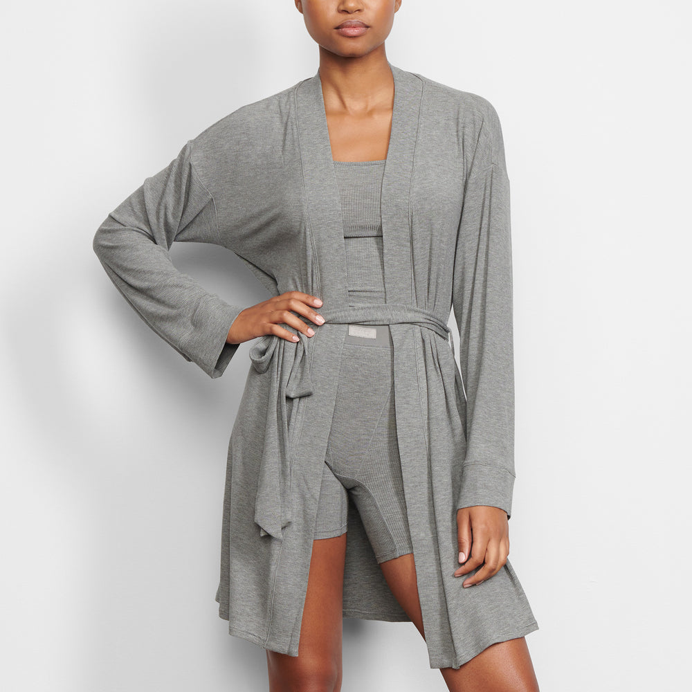 Skims SOFT LOUNGE Badjas Grijs | AVN-819370