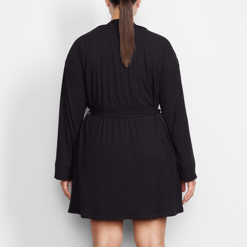 Skims SOFT LOUNGE Badjas Zwart | LVX-713586
