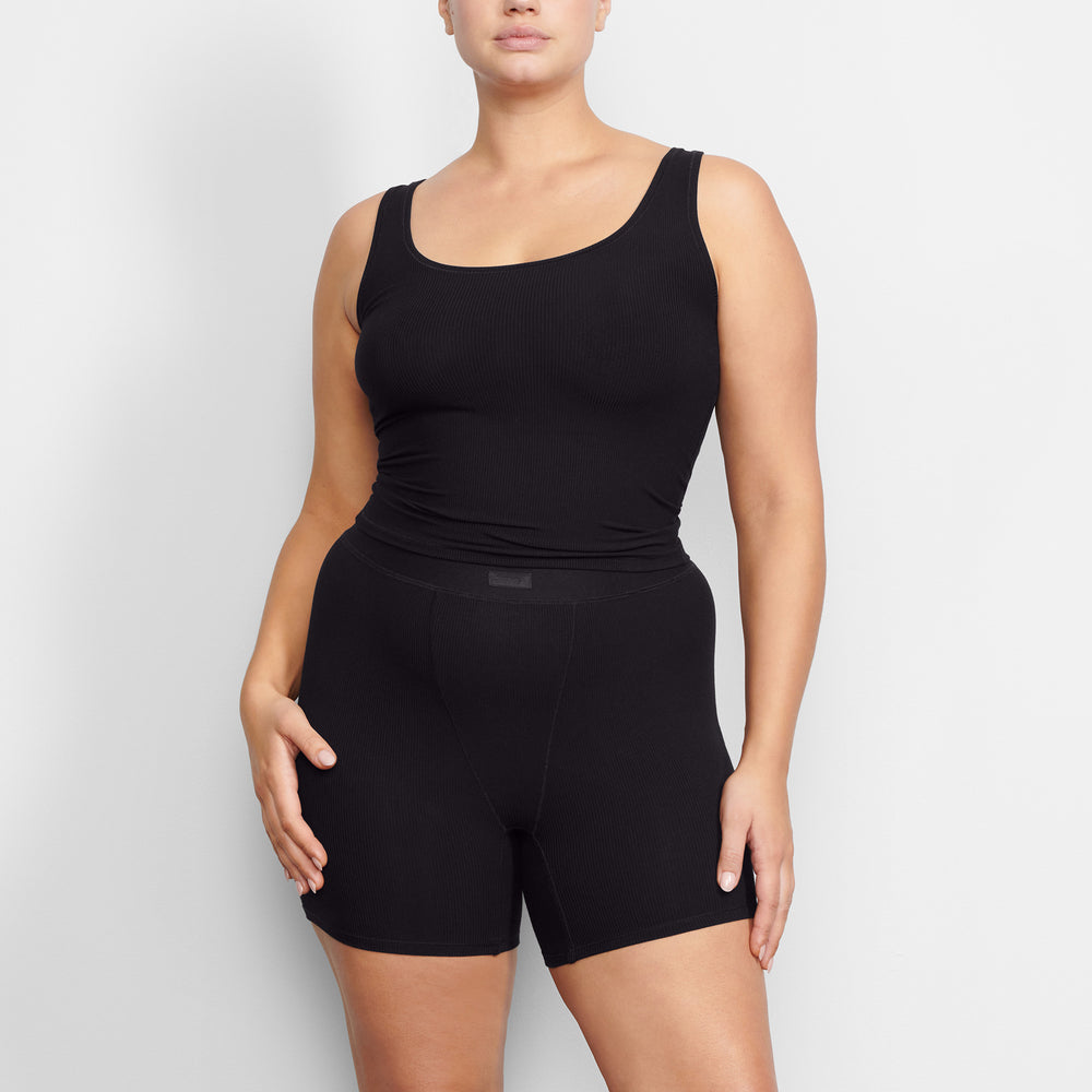 Skims SOFT LOUNGE Boxer Shorts Zwart | HUO-956023