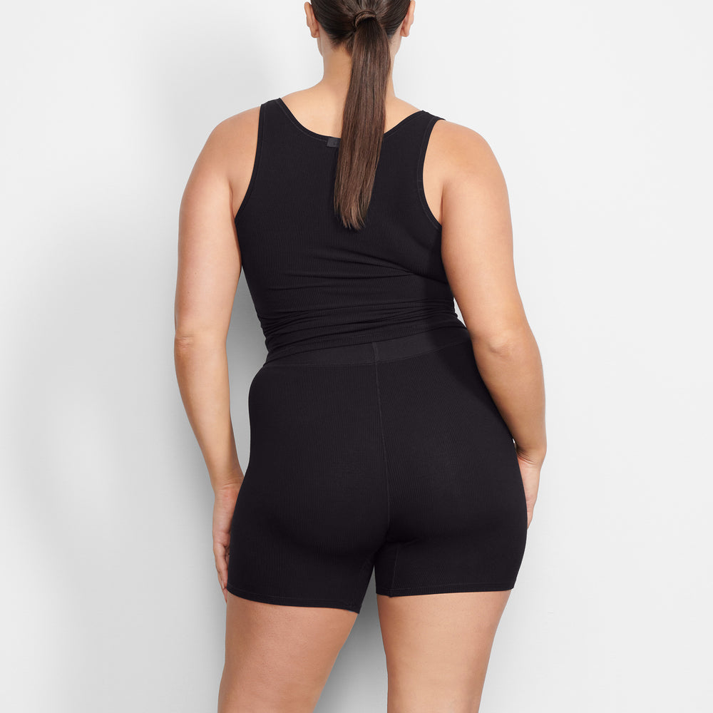 Skims SOFT LOUNGE Boxer Shorts Zwart | HUO-956023