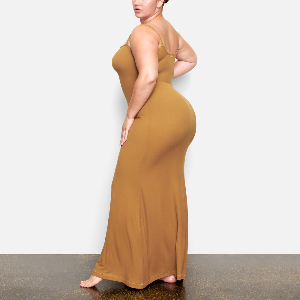 Skims SOFT LOUNGE LONG SLIP Dress Goud | MJR-162374