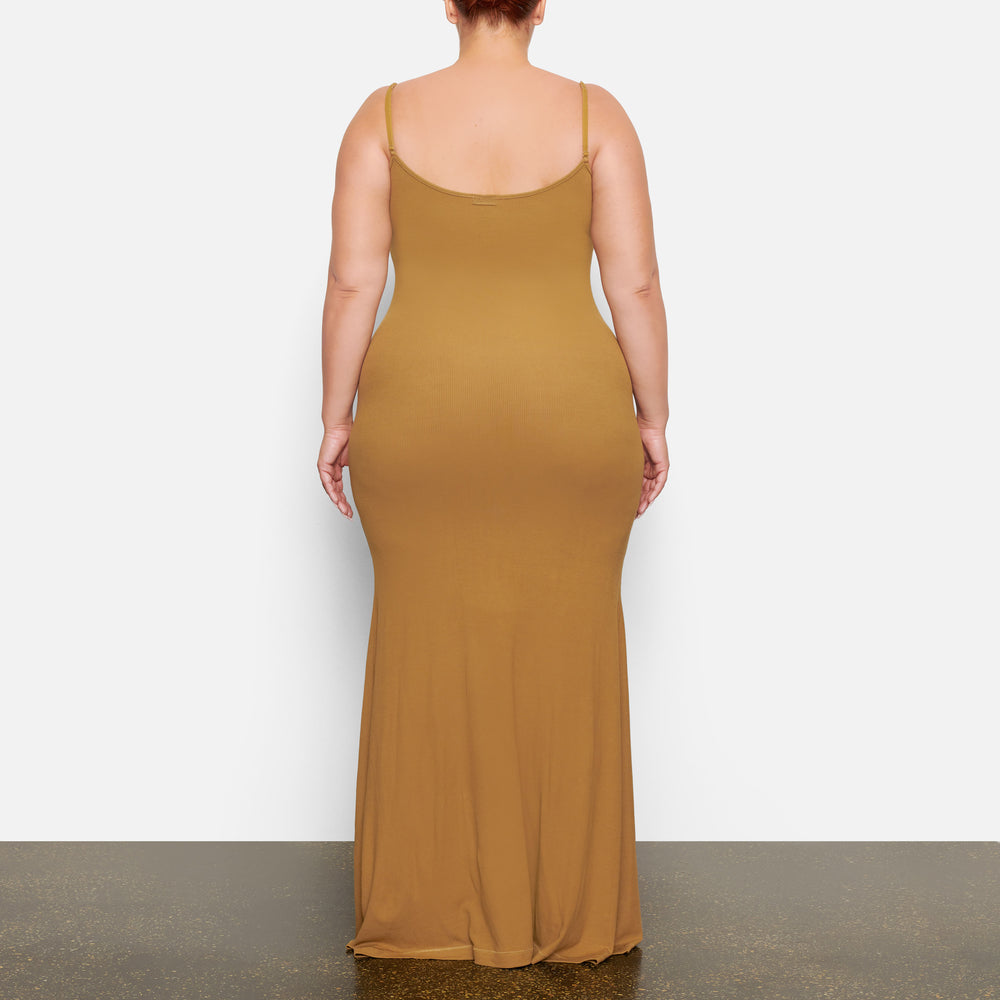 Skims SOFT LOUNGE LONG SLIP Dress Goud | MJR-162374