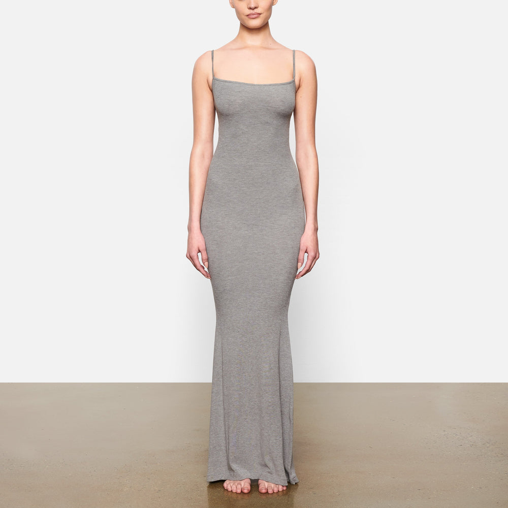 Skims SOFT LOUNGE LONG SLIP Dress Grijs | QZS-152347