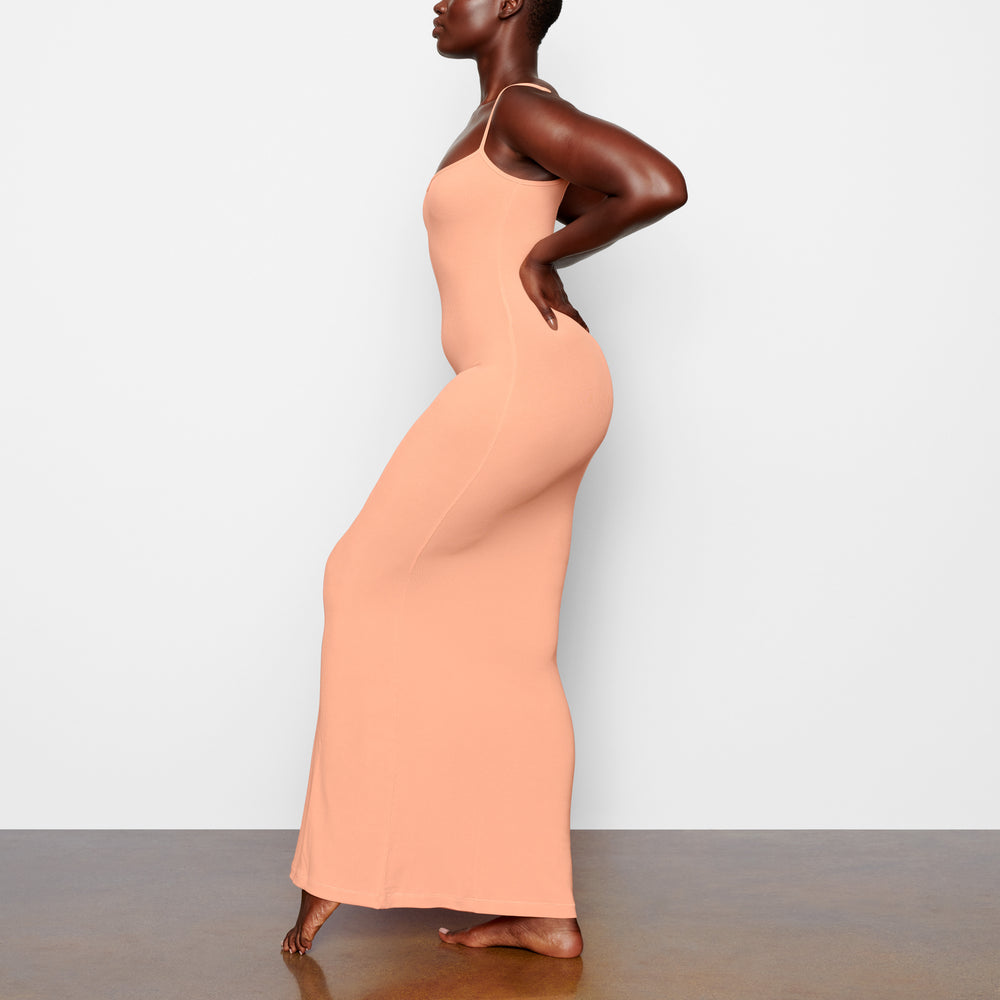 Skims SOFT LOUNGE LONG SLIP Dress Oranje | FGH-389104