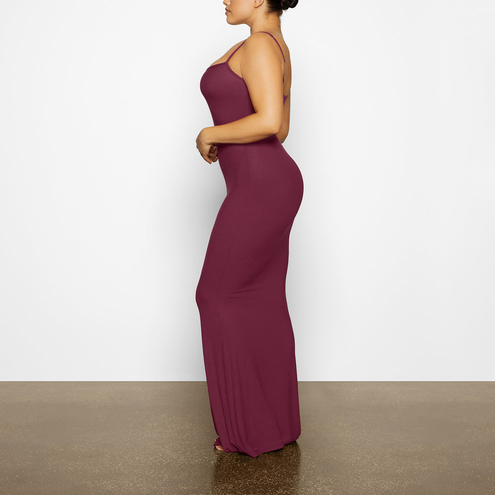 Skims SOFT LOUNGE LONG SLIP Dress Paars | KBE-413568