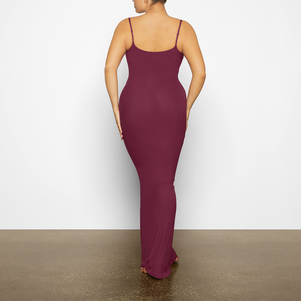 Skims SOFT LOUNGE LONG SLIP Dress Paars | KBE-413568