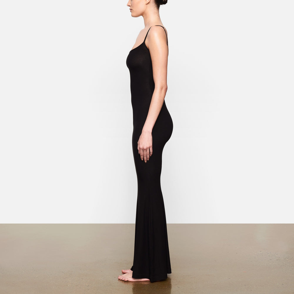 Skims SOFT LOUNGE LONG SLIP Dress Zwart | OFB-592168