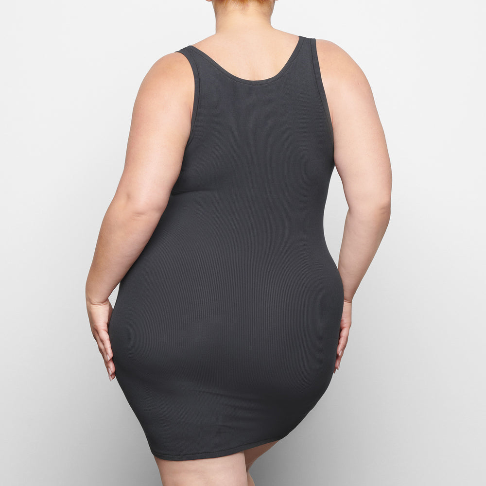 Skims SOFT LOUNGE MINI Dress Diepgrijs | CAU-193702