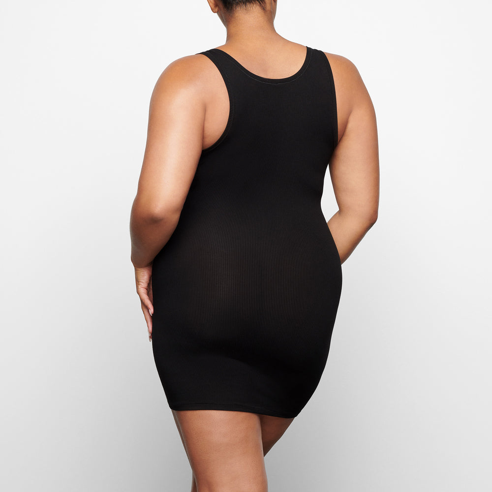 Skims SOFT LOUNGE MINI Dress Zwart | YWZ-357614