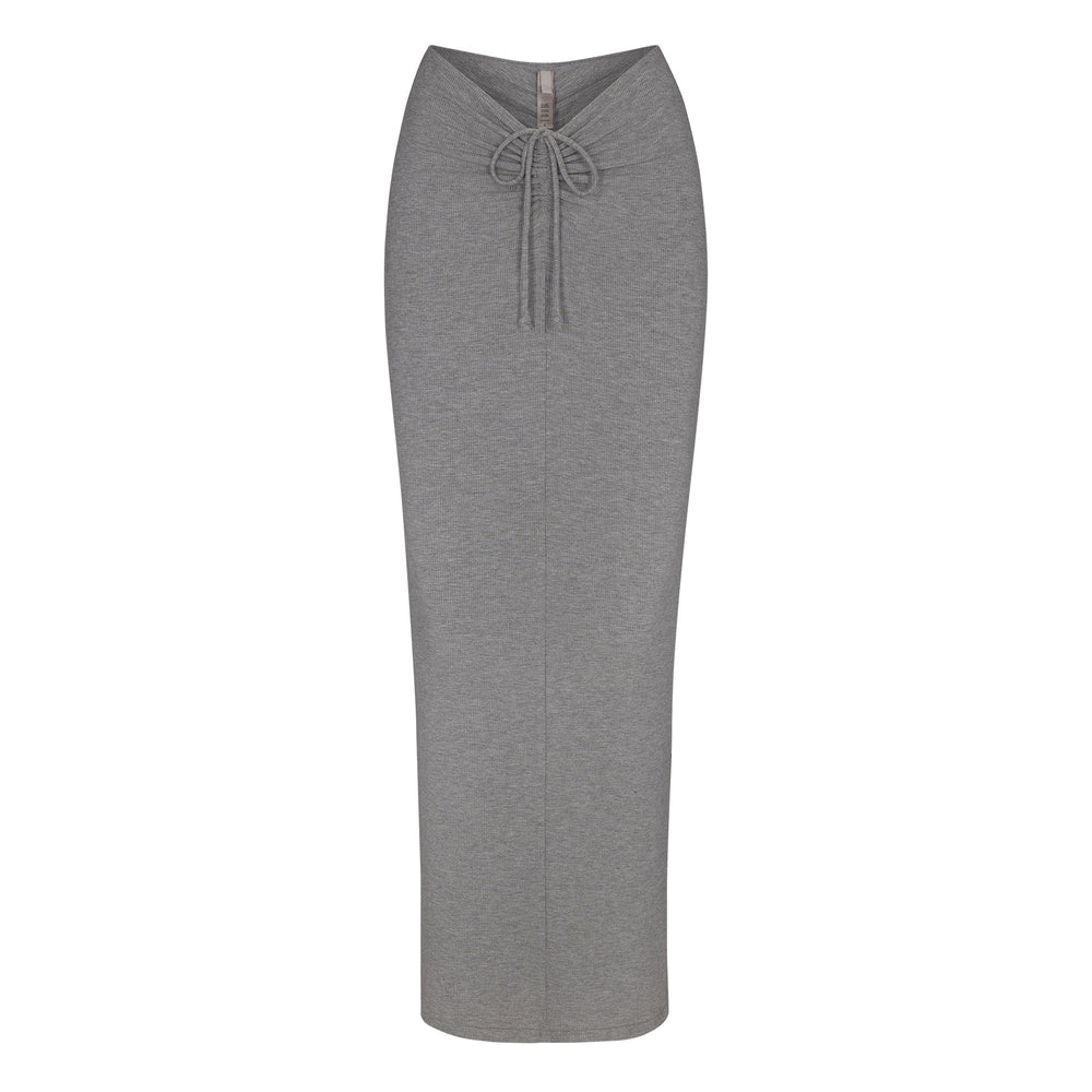 Skims SOFT LOUNGE RUCHED LONG Rok Grijs | KUD-417069