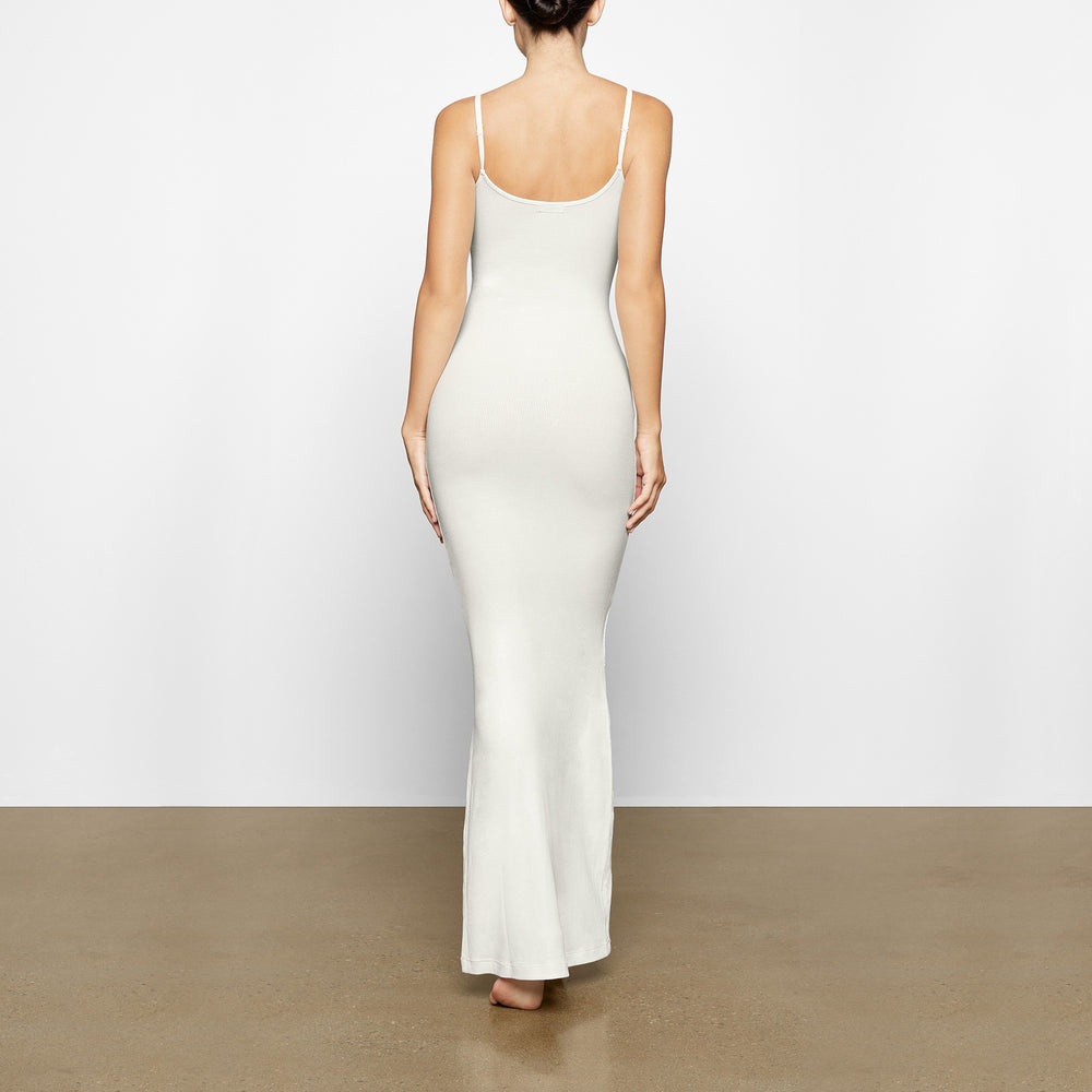Skims SOFT LOUNGE SHIMMER LONG SLIP Dress Wit | JAS-678052