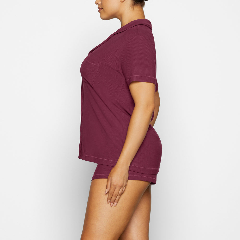 Skims SOFT LOUNGE SHORT Sleep Set Paars | HOP-143260