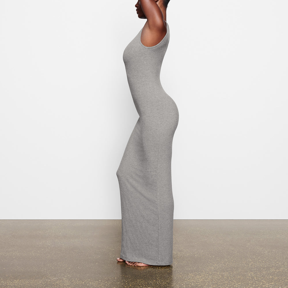 Skims SOFT LOUNGE SLEEVELESS LONG Dress Grijs | HTO-691420