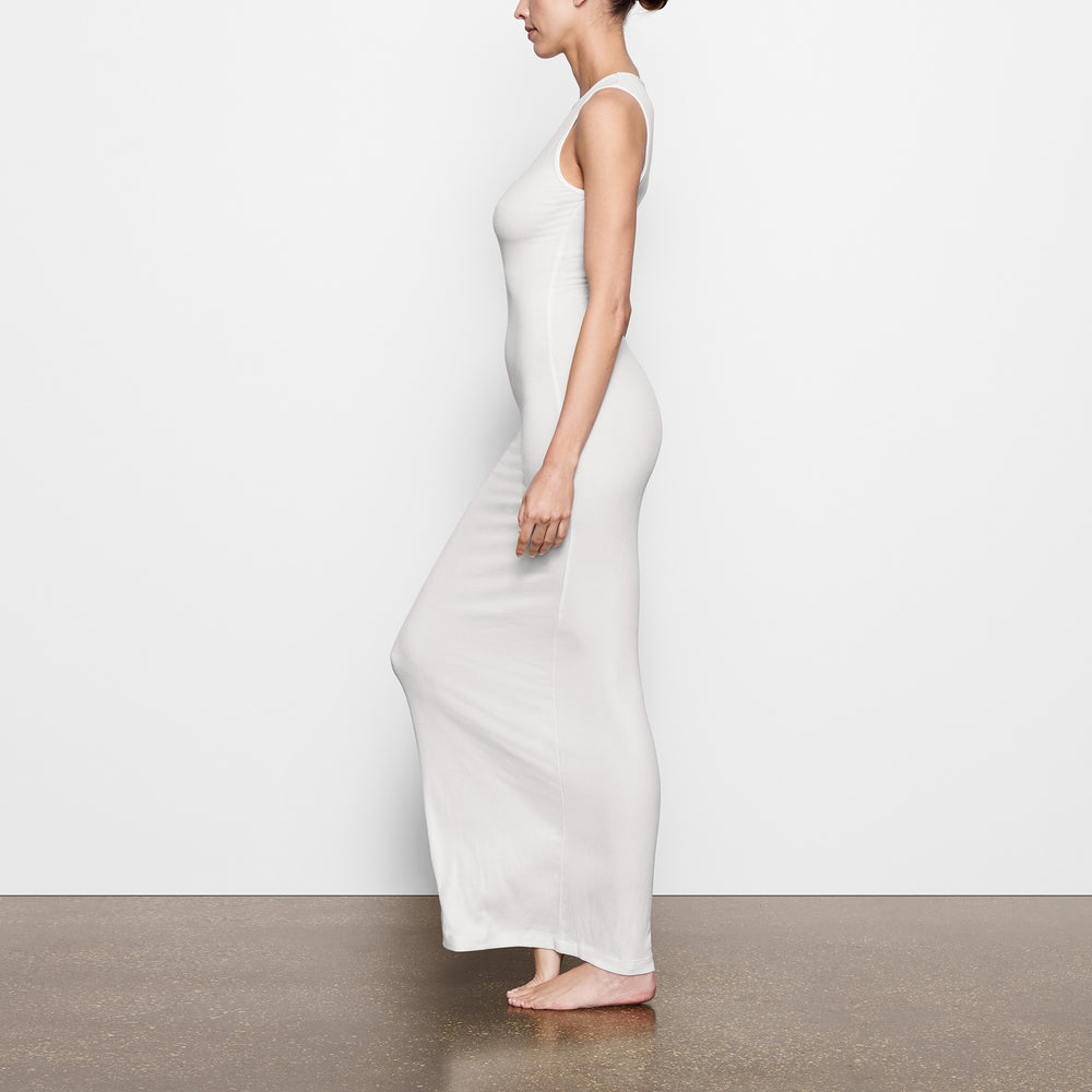 Skims SOFT LOUNGE SLEEVELESS LONG Dress Wit | XVN-596431