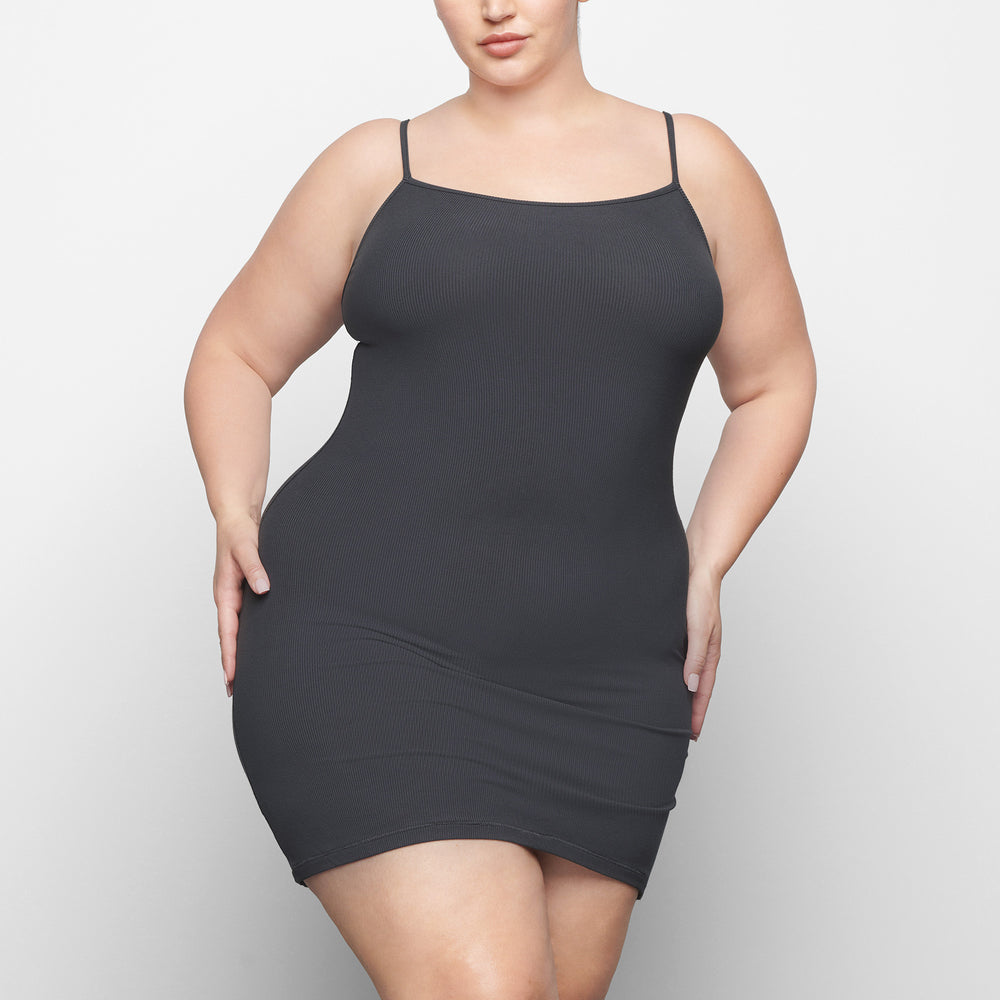 Skims SOFT LOUNGE SLIP Dress Diepgrijs | STG-162850