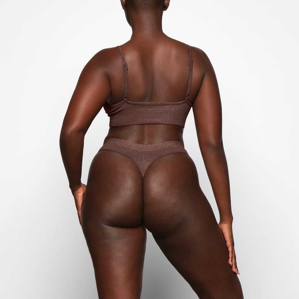 Skims SOFT SMOOTHING SHINE Bralette Chocola | YXG-650481