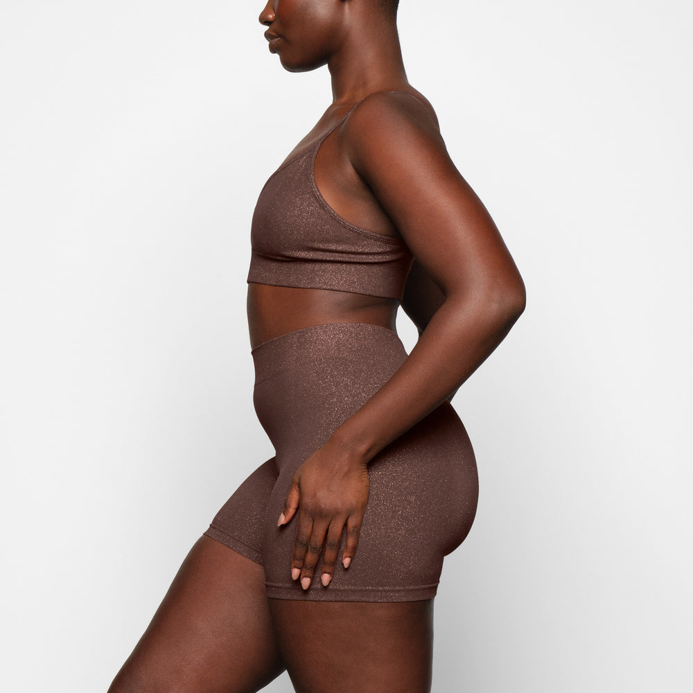 Skims SOFT SMOOTHING SHINE Korte Broek Chocola | JPO-825901