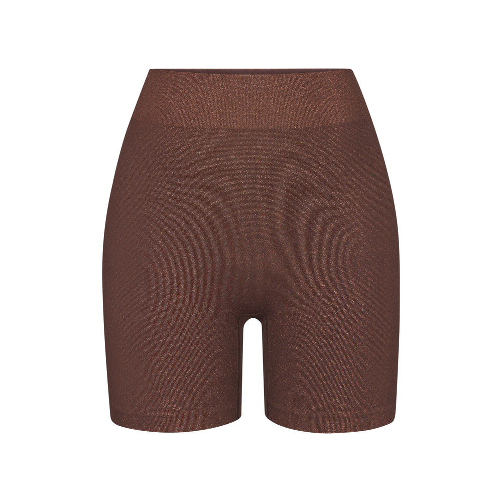Skims SOFT SMOOTHING SHINE Korte Broek Chocola | JPO-825901