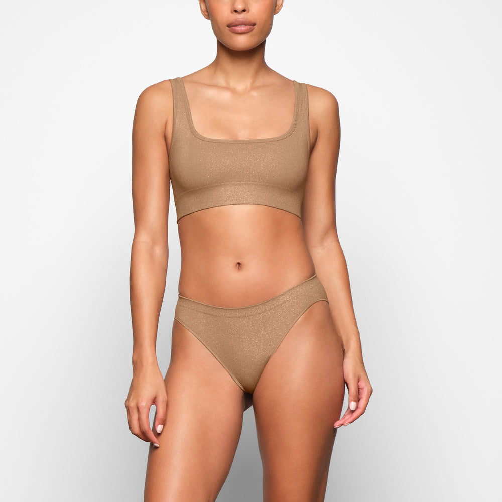 Skims SOFT SMOOTHING SHINE SCOOP NECK Bralette Abrikoos | YZV-136578