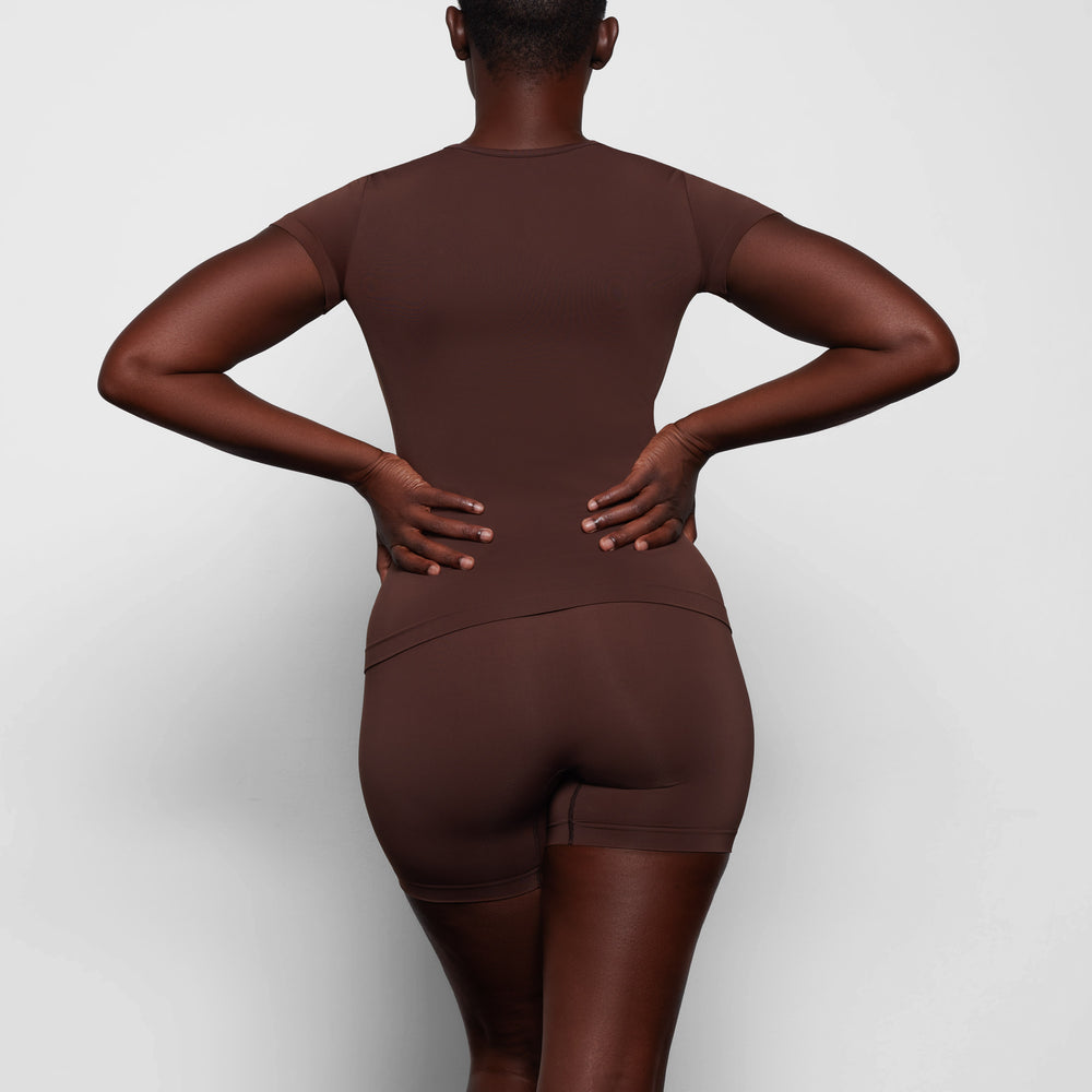 Skims SOFT SMOOTHING T-shirt Chocola | SCU-924781