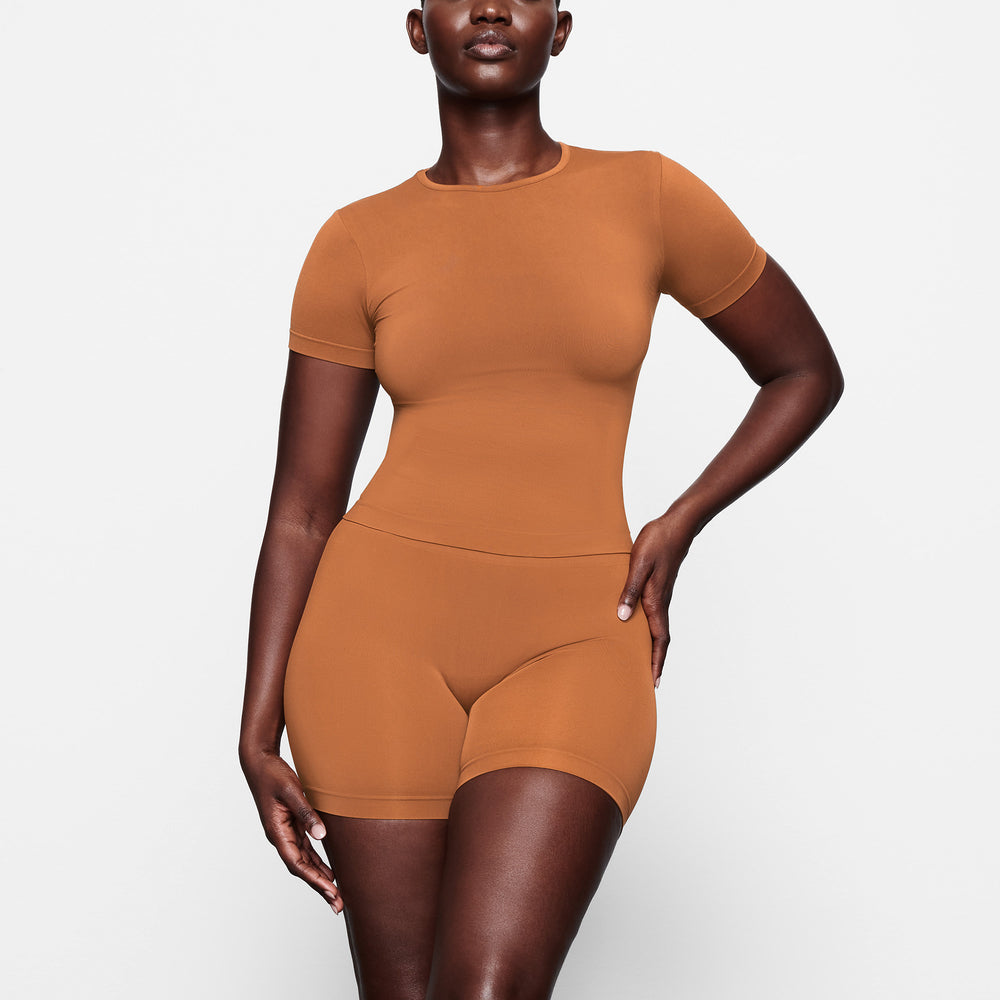 Skims SOFT SMOOTHING T-shirt Koper | WHQ-243768