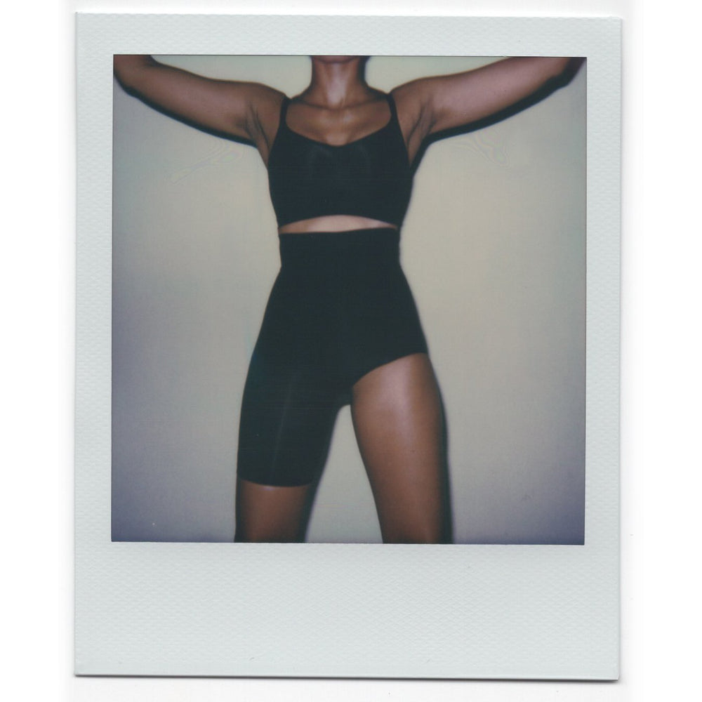 Skims SOLUTION SHORT #1 One Leg Shapewear Zwart | CQH-182365